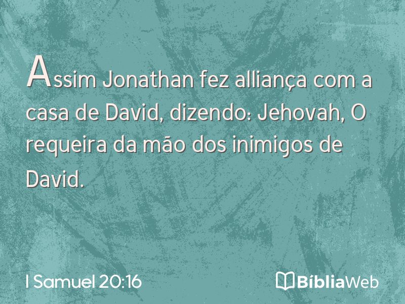I Samuel 20:16 em imagem para compartilhar