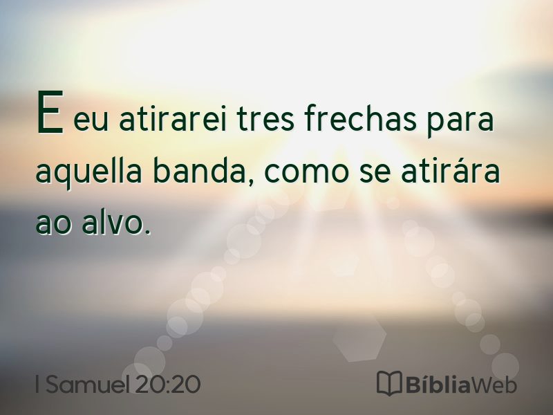 I Samuel 20:20 em imagem para compartilhar