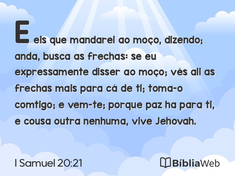 I Samuel 20:21 em imagem para compartilhar