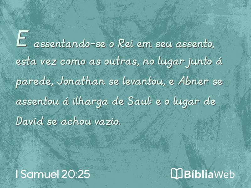 I Samuel 20:25 em imagem para compartilhar