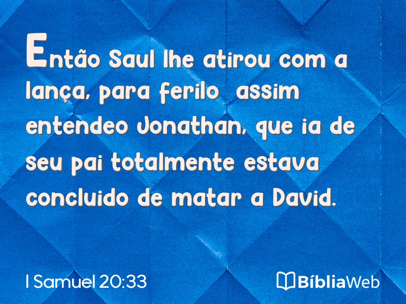 I Samuel 20:33 em imagem para compartilhar