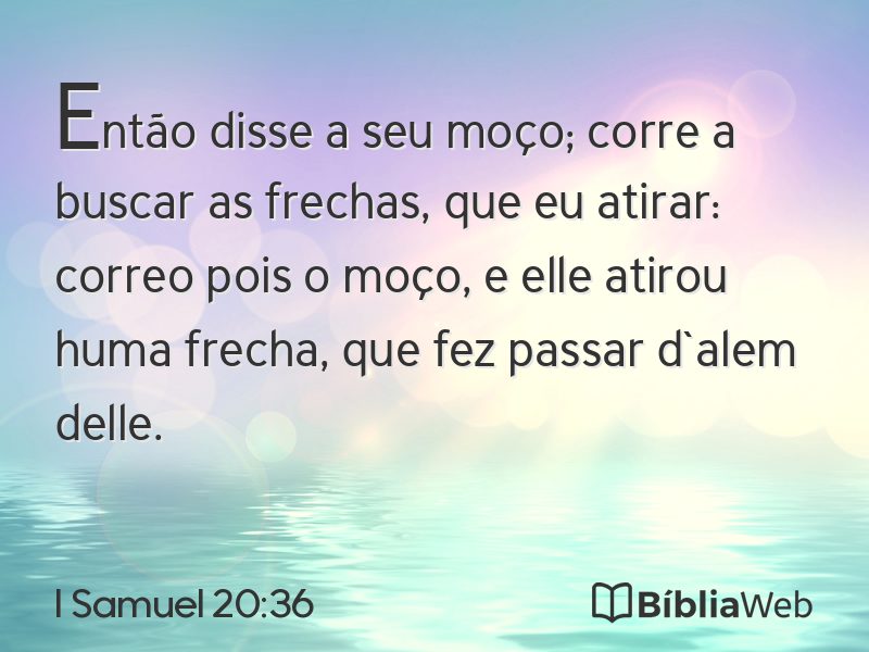 I Samuel 20:36 em imagem para compartilhar