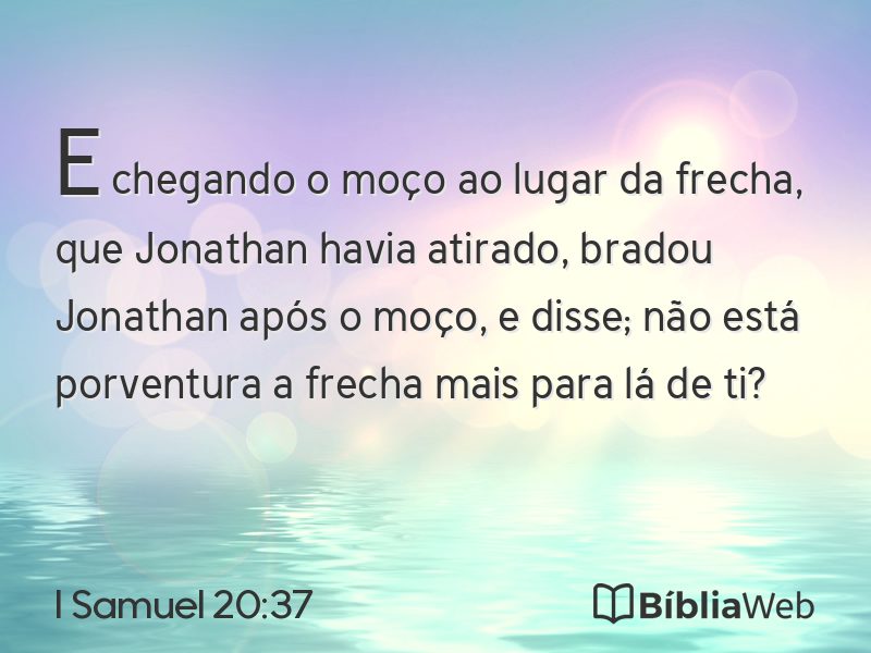 I Samuel 20:37 em imagem para compartilhar