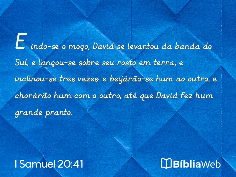 I Samuel 20:41 em imagem para compartilhar