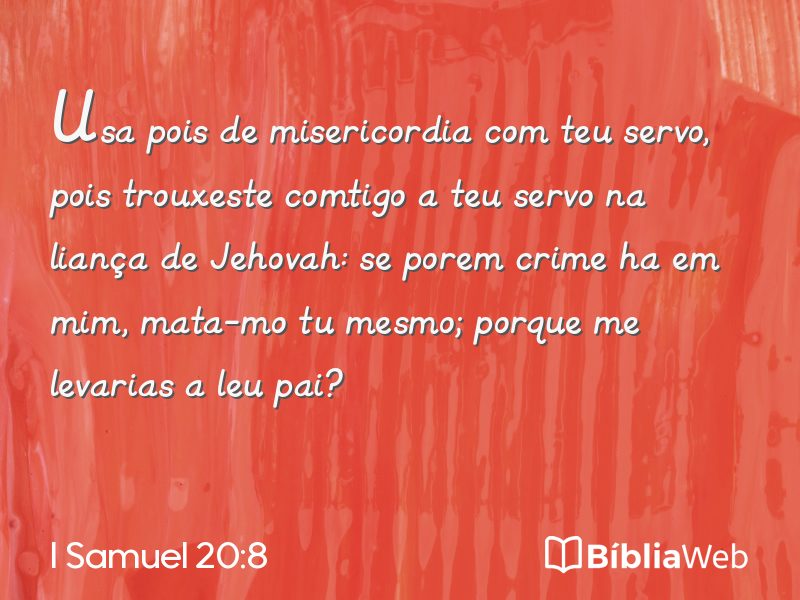 I Samuel 20:8 em imagem para compartilhar
