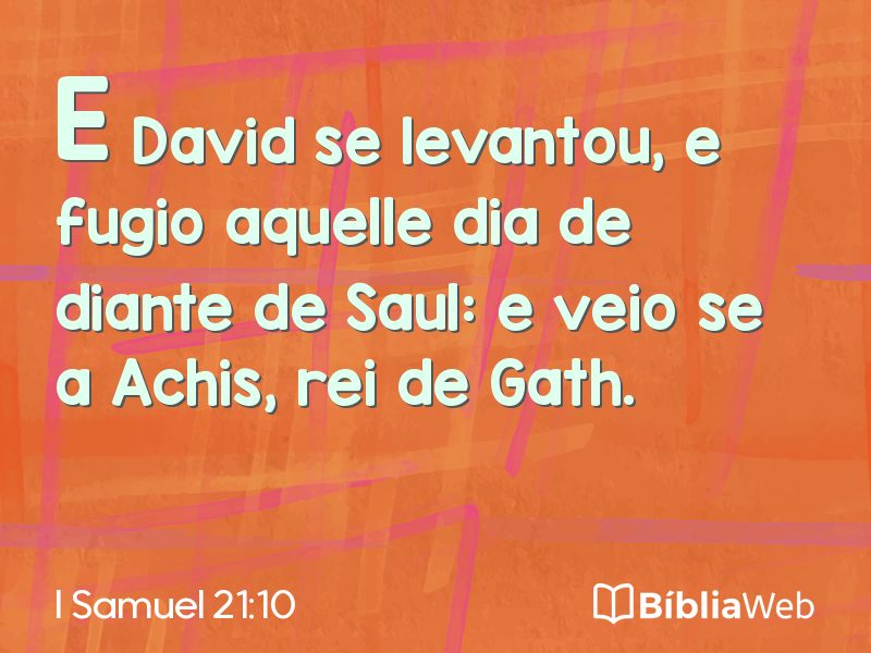 I Samuel 21:10 em imagem para compartilhar