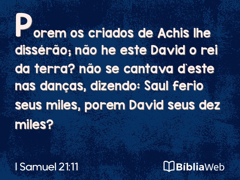 I Samuel 21:11 em imagem para compartilhar