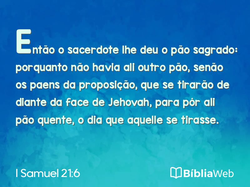 I Samuel 21:6 em imagem para compartilhar