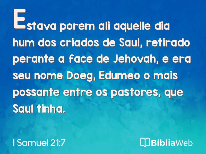 I Samuel 21:7 em imagem para compartilhar