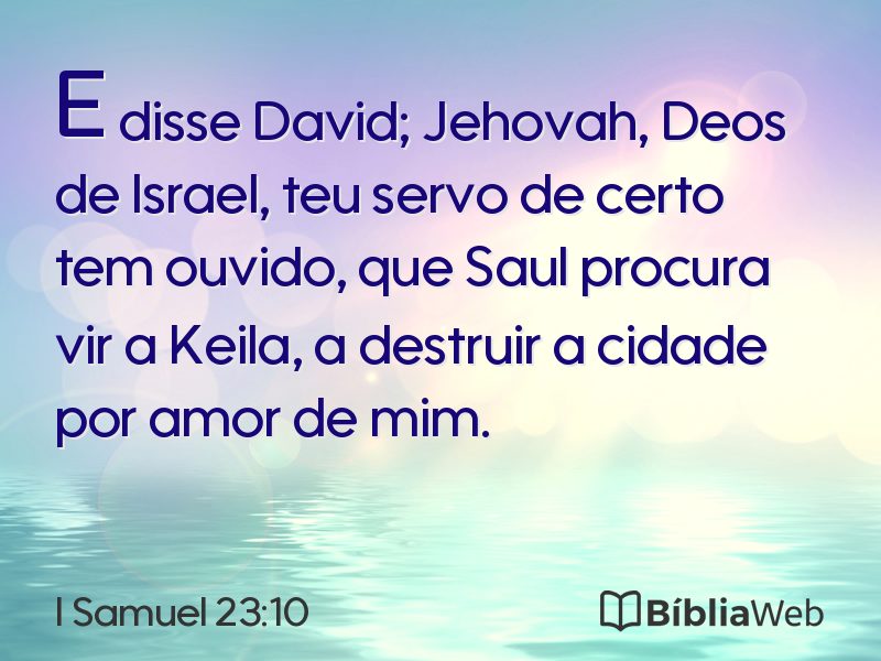 I Samuel 23:10 em imagem para compartilhar