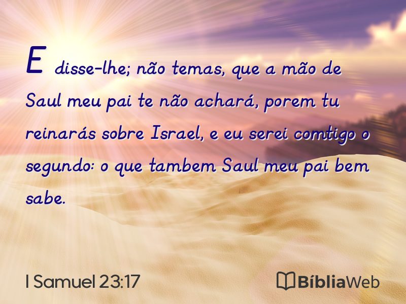 I Samuel 23:17 em imagem para compartilhar