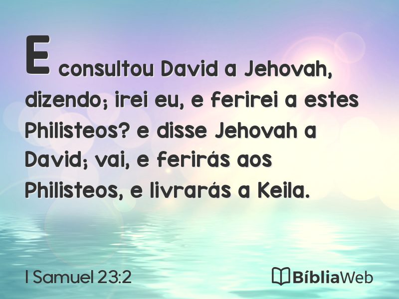 I Samuel 23:2 em imagem para compartilhar