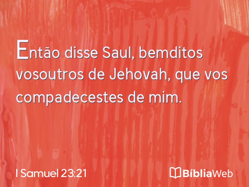 I Samuel 23:21 em imagem para compartilhar