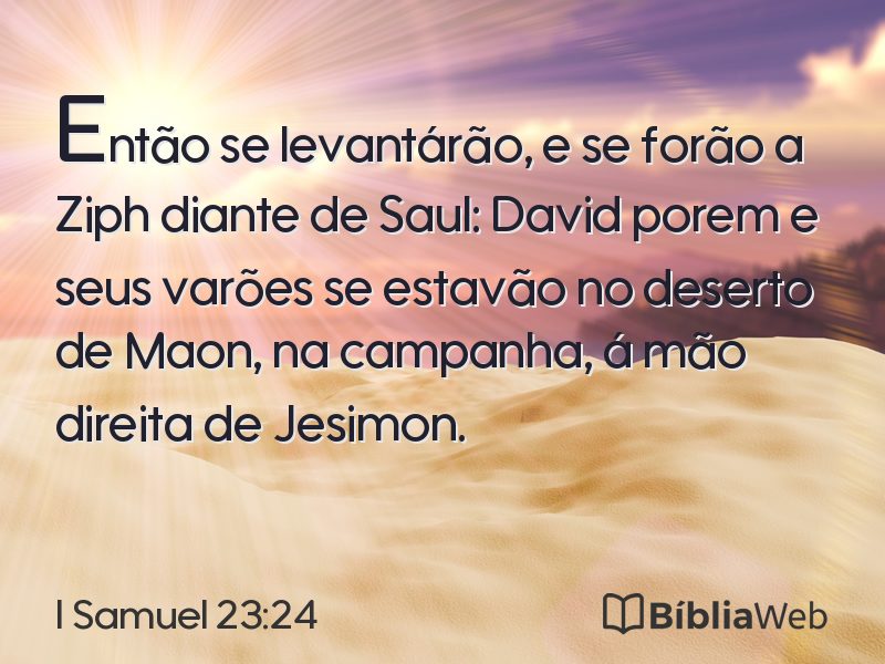 I Samuel 23:24 em imagem para compartilhar