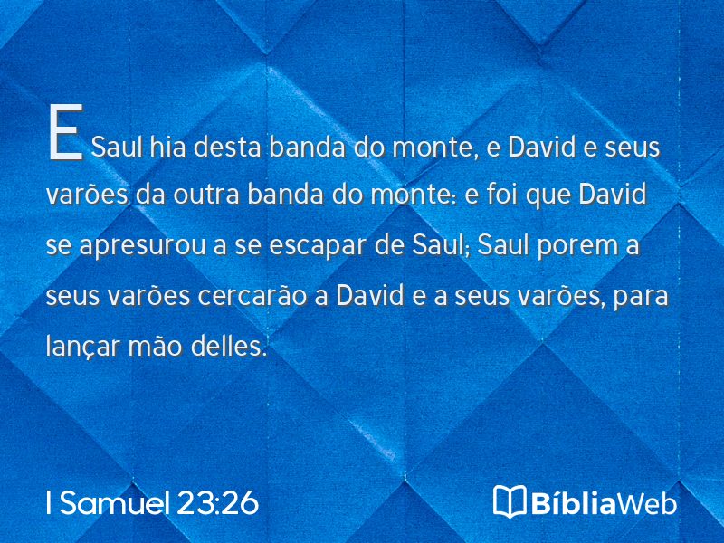 I Samuel 23:26 em imagem para compartilhar