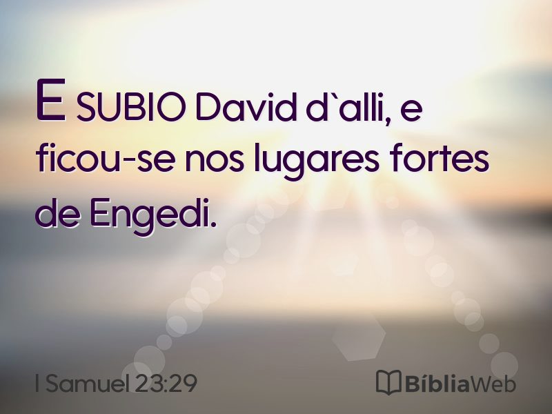 I Samuel 23:29 em imagem para compartilhar