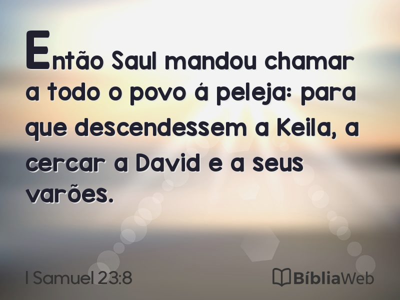 I Samuel 23:8 em imagem para compartilhar