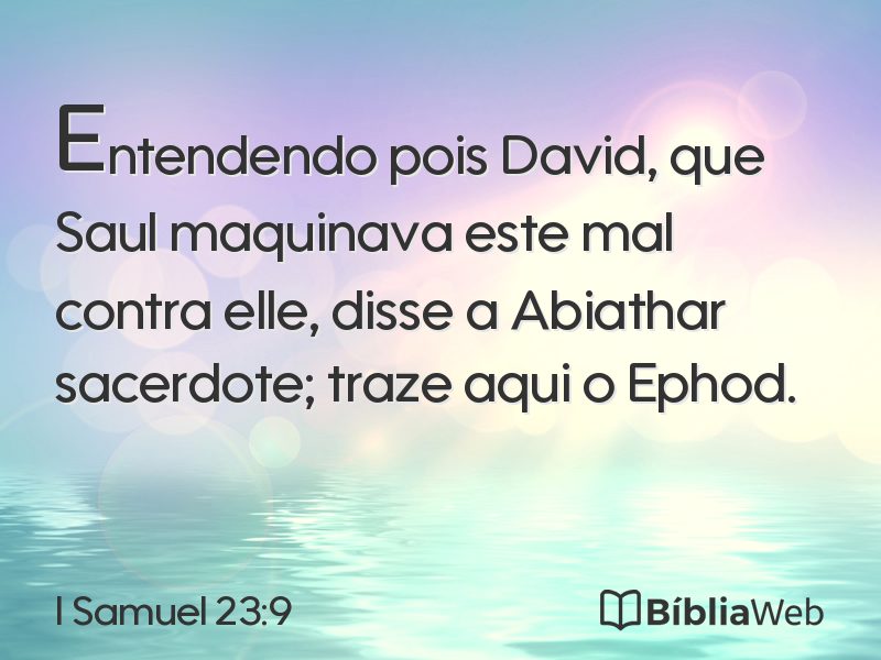 I Samuel 23:9 em imagem para compartilhar