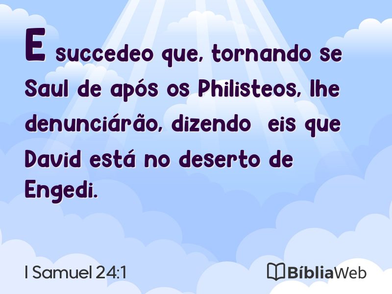 I Samuel 24:1 em imagem para compartilhar