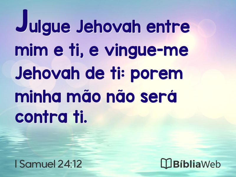 I Samuel 24:12 em imagem para compartilhar