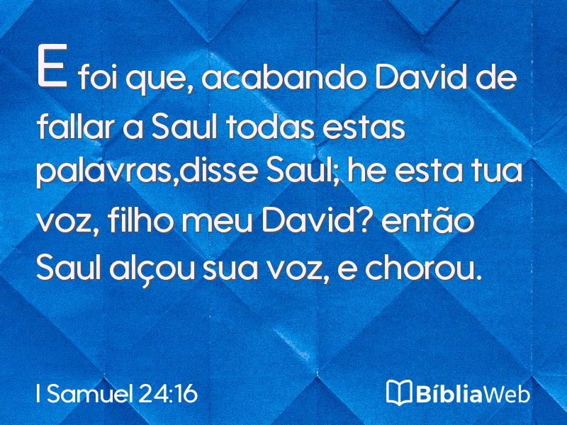 I Samuel 24:16 em imagem para compartilhar