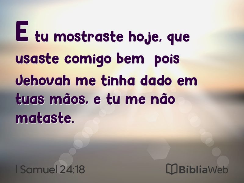 I Samuel 24:18 em imagem para compartilhar