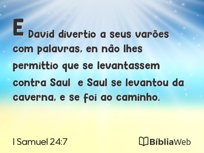I Samuel 24:7 em imagem para compartilhar