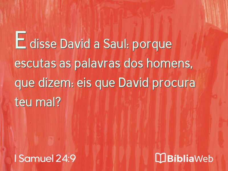 I Samuel 24:9 em imagem para compartilhar
