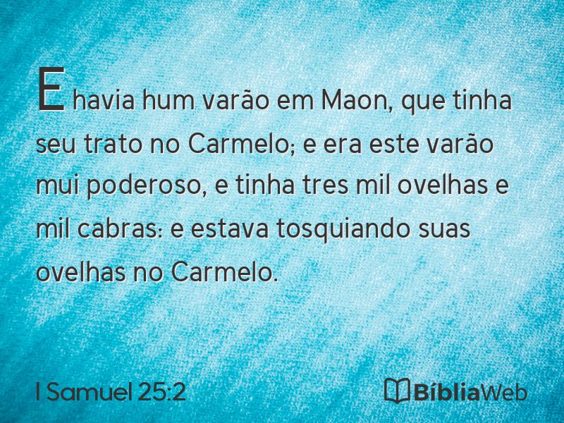 I Samuel 25:2 em imagem para compartilhar