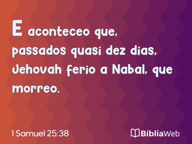 I Samuel 25:38 em imagem para compartilhar