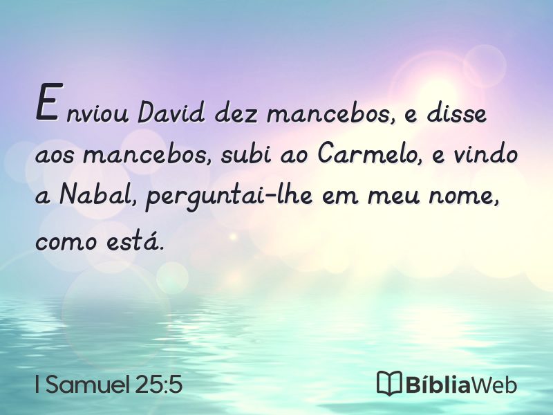 I Samuel 25:5 em imagem para compartilhar