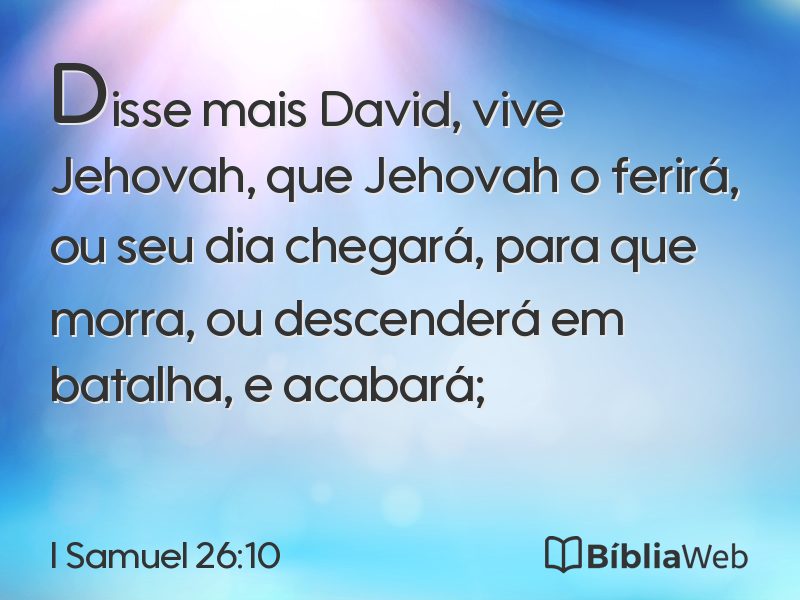 I Samuel 26:10 em imagem para compartilhar