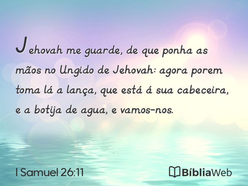 I Samuel 26:11 em imagem para compartilhar
