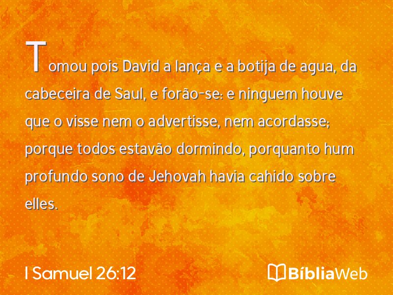 I Samuel 26:12 em imagem para compartilhar