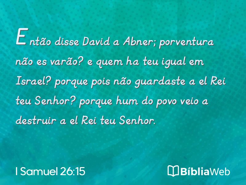 I Samuel 26:15 em imagem para compartilhar