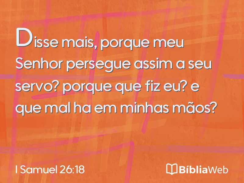 I Samuel 26:18 em imagem para compartilhar
