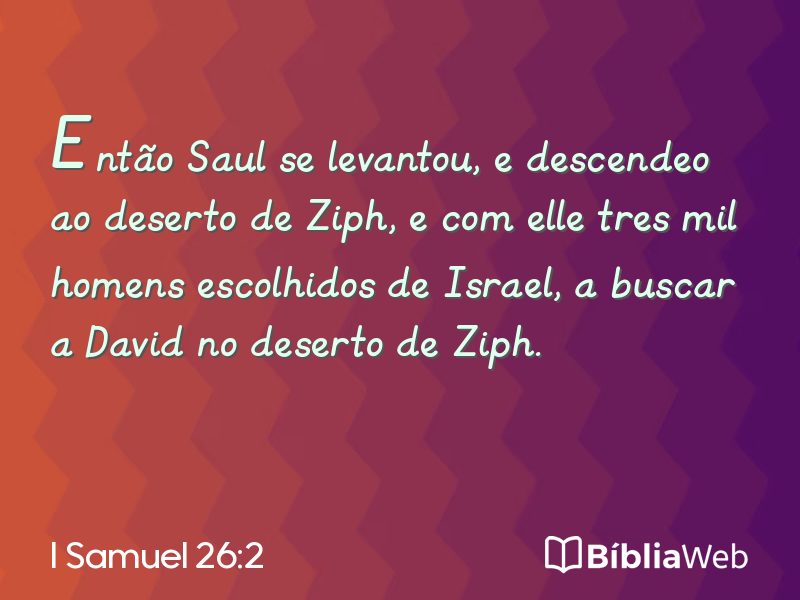 I Samuel 26:2 em imagem para compartilhar