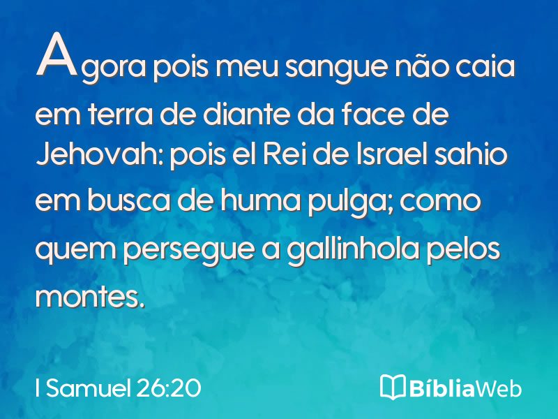 I Samuel 26:20 em imagem para compartilhar