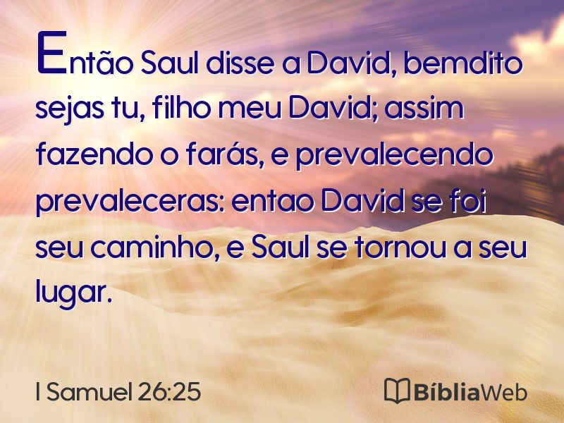 I Samuel 26:25 em imagem para compartilhar