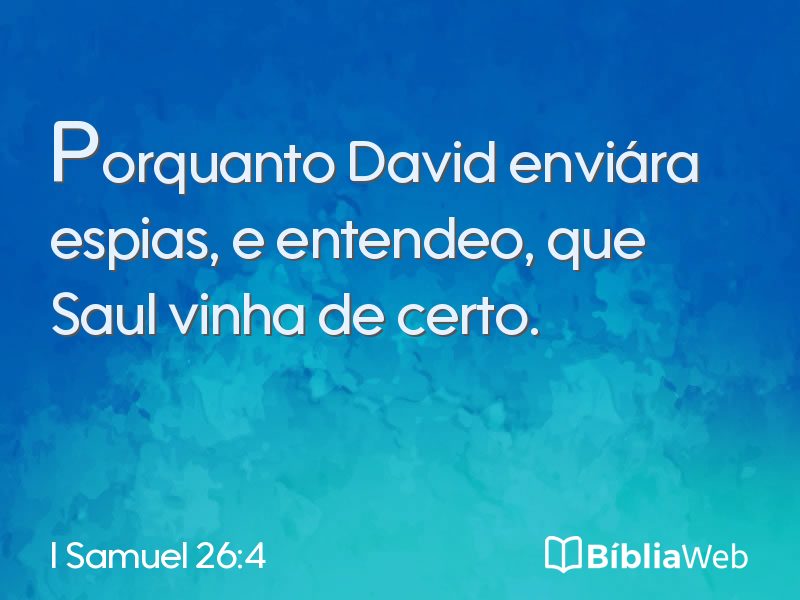 I Samuel 26:4 em imagem para compartilhar