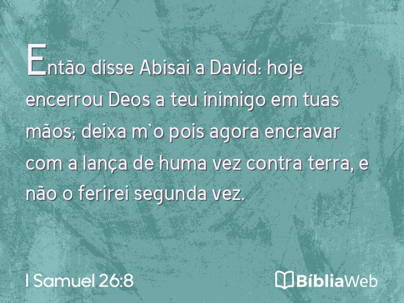 I Samuel 26:8 em imagem para compartilhar
