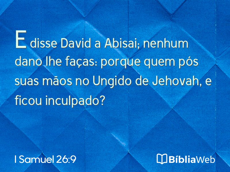 I Samuel 26:9 em imagem para compartilhar
