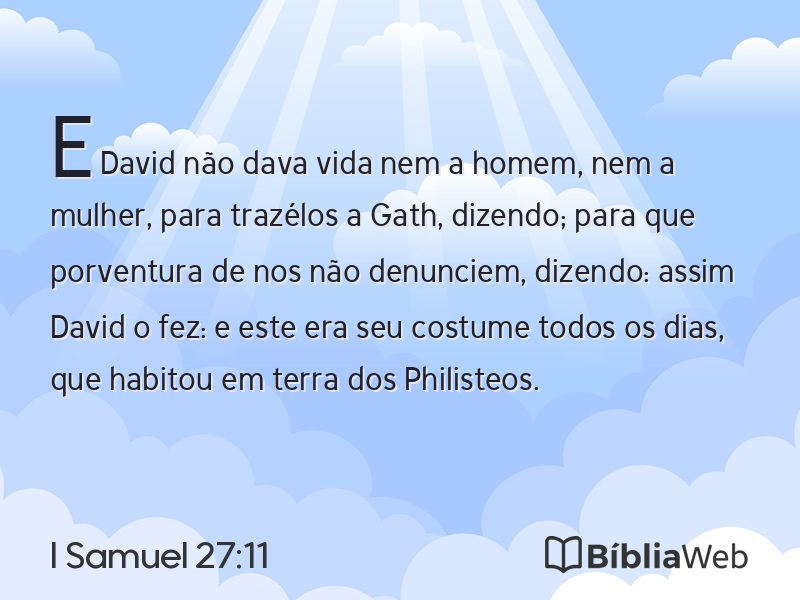 I Samuel 27:11 em imagem para compartilhar