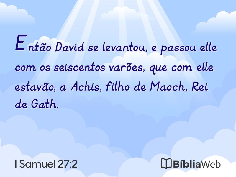 I Samuel 27:2 em imagem para compartilhar