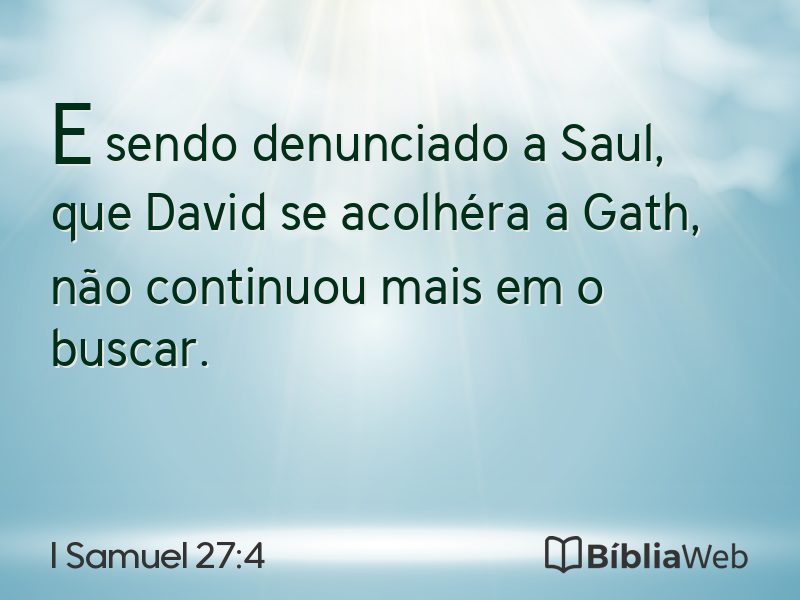 I Samuel 27:4 em imagem para compartilhar