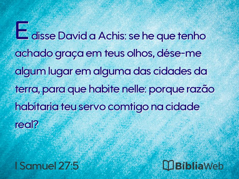 I Samuel 27:5 em imagem para compartilhar