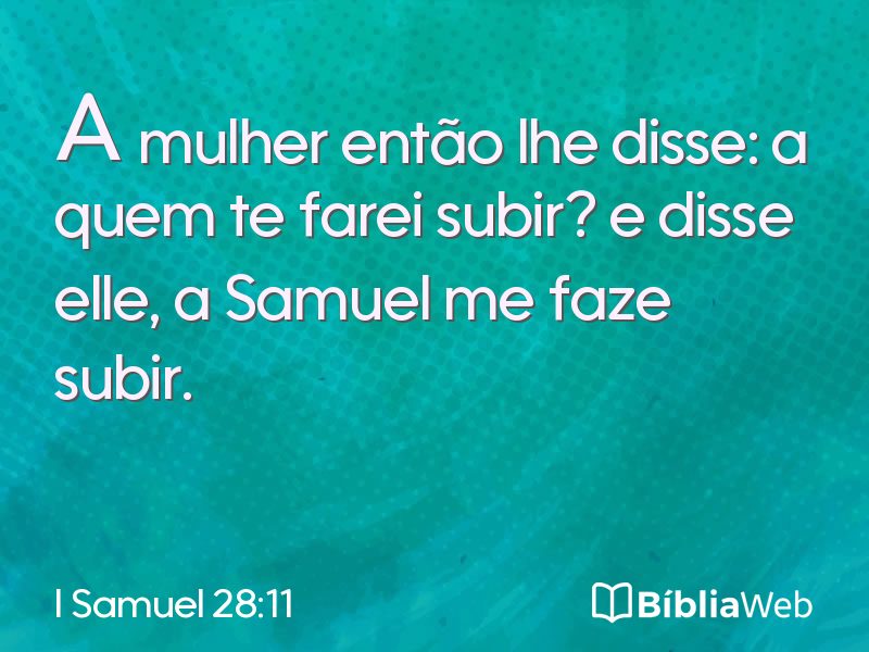 I Samuel 28:11 em imagem para compartilhar