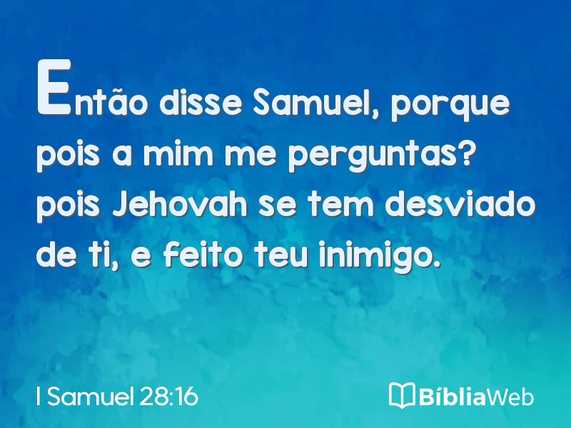 I Samuel 28:16 em imagem para compartilhar
