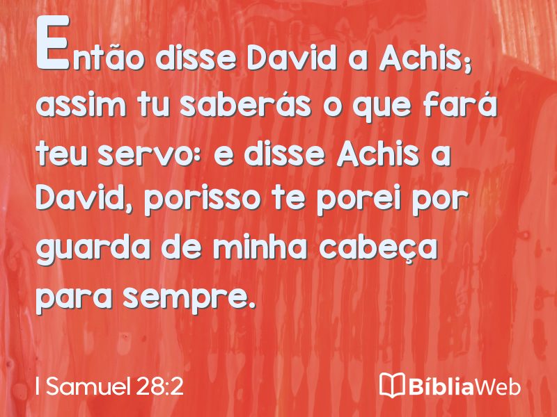 I Samuel 28:2 em imagem para compartilhar