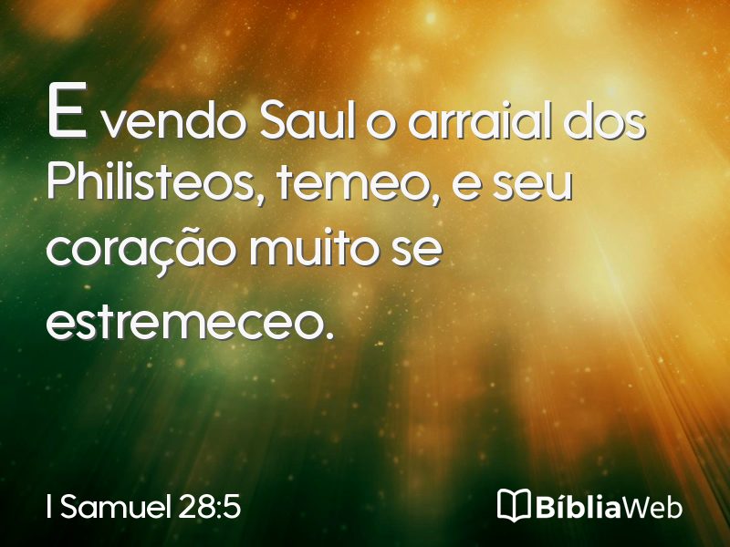I Samuel 28:5 em imagem para compartilhar